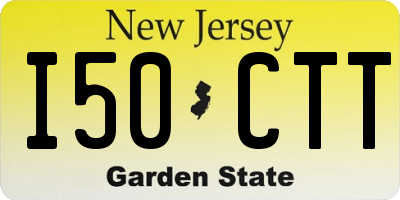 NJ license plate I50CTT