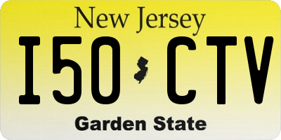 NJ license plate I50CTV