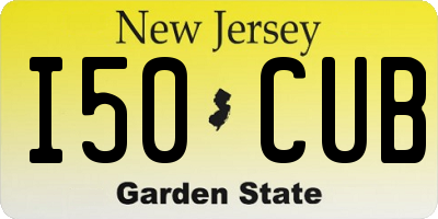 NJ license plate I50CUB