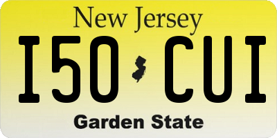 NJ license plate I50CUI
