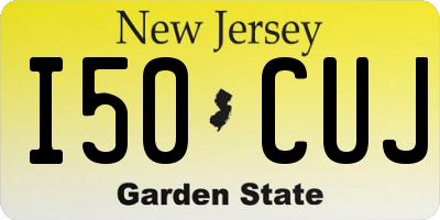 NJ license plate I50CUJ