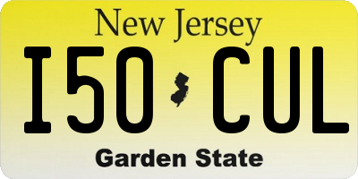 NJ license plate I50CUL