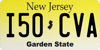 NJ license plate I50CVA