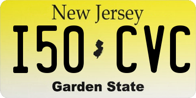 NJ license plate I50CVC
