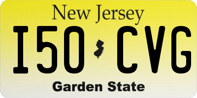 NJ license plate I50CVG