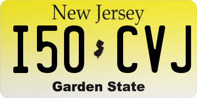 NJ license plate I50CVJ