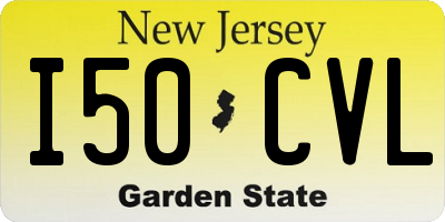 NJ license plate I50CVL