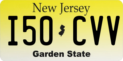 NJ license plate I50CVV