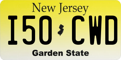 NJ license plate I50CWD