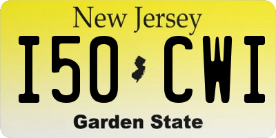NJ license plate I50CWI