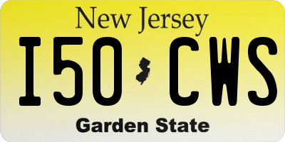 NJ license plate I50CWS