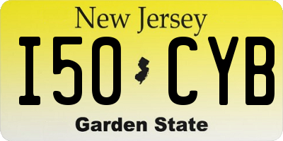 NJ license plate I50CYB