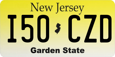NJ license plate I50CZD