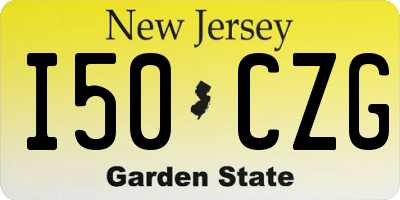 NJ license plate I50CZG