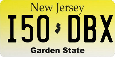 NJ license plate I50DBX