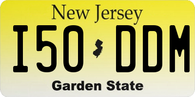 NJ license plate I50DDM