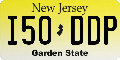 NJ license plate I50DDP