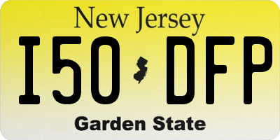 NJ license plate I50DFP