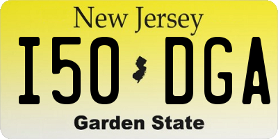 NJ license plate I50DGA