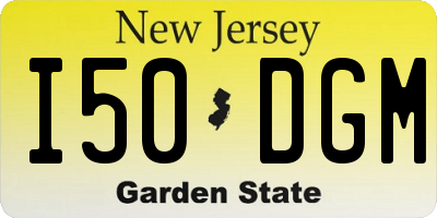 NJ license plate I50DGM