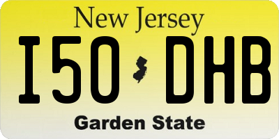 NJ license plate I50DHB