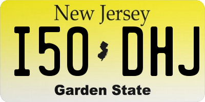 NJ license plate I50DHJ