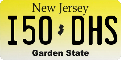 NJ license plate I50DHS