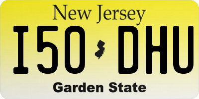 NJ license plate I50DHU