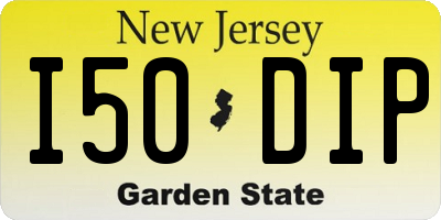 NJ license plate I50DIP