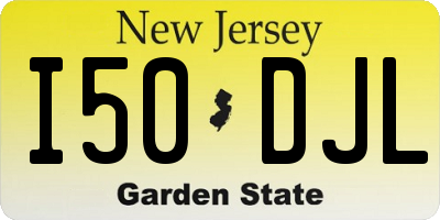NJ license plate I50DJL