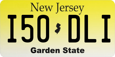 NJ license plate I50DLI