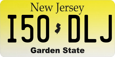 NJ license plate I50DLJ
