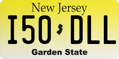 NJ license plate I50DLL