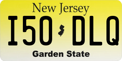 NJ license plate I50DLQ