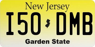NJ license plate I50DMB