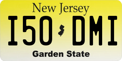 NJ license plate I50DMI