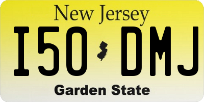 NJ license plate I50DMJ