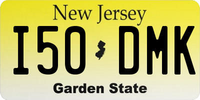 NJ license plate I50DMK