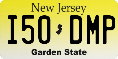 NJ license plate I50DMP