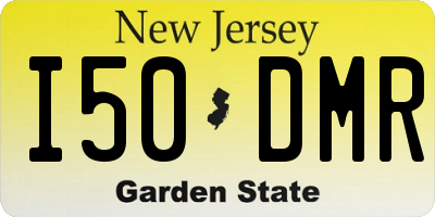 NJ license plate I50DMR