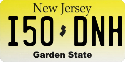 NJ license plate I50DNH