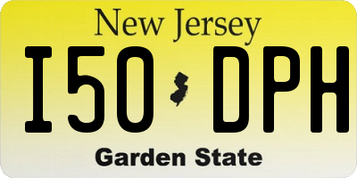 NJ license plate I50DPH