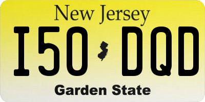 NJ license plate I50DQD