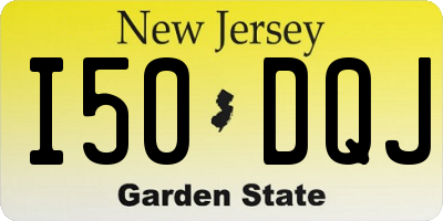 NJ license plate I50DQJ