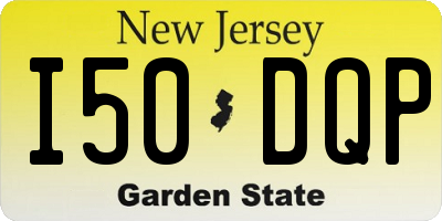 NJ license plate I50DQP