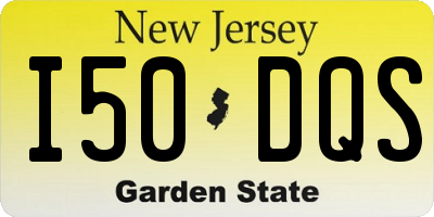 NJ license plate I50DQS