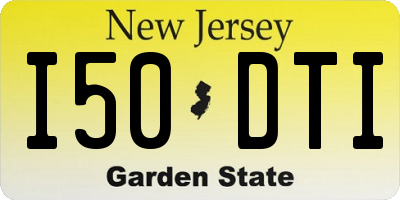 NJ license plate I50DTI