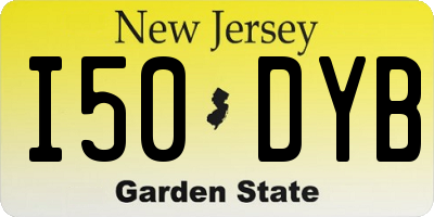 NJ license plate I50DYB