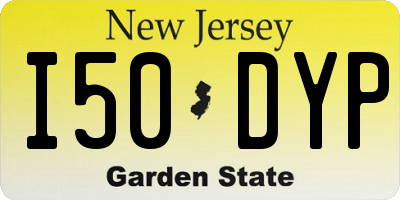 NJ license plate I50DYP