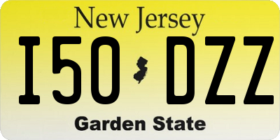 NJ license plate I50DZZ